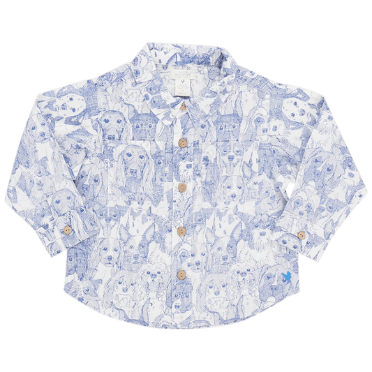 Pink Chicken Boys Jack Shirt - Dogs A Plenty