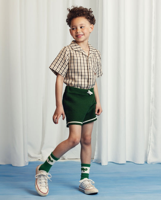 Mini Rodini Crochet Knit Shorts