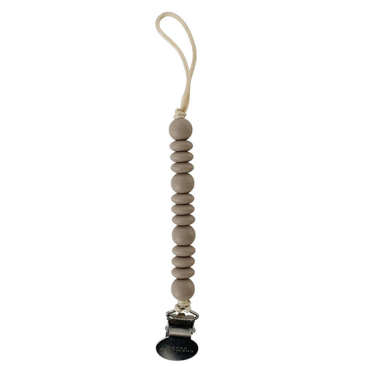 Chewable Charm Grace Pacifier Clip - Shadow Grey