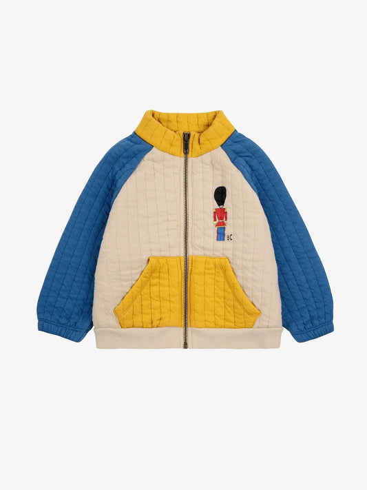 Bobo Choses Little Tin Soldier Quilted Zipped Sweatshirt
