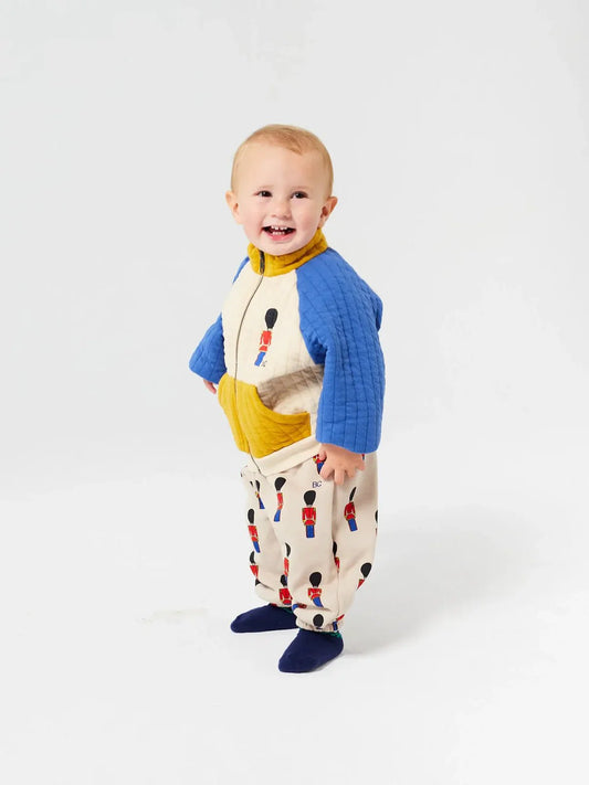 Bobo Choses Little Tin Soldier Quilted Zipped Sweatshirt