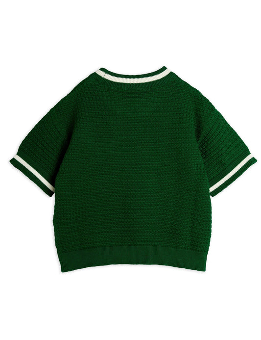 Mini Rodini Lizard Patch Crochet Knit Tee