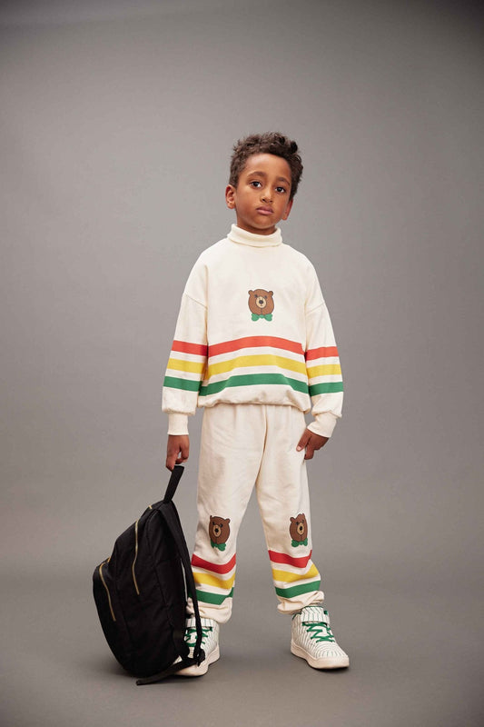 Mini Rodini | Bear Stripe Sweatpants