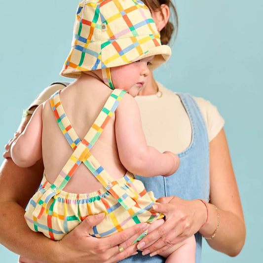 Bonnie Mob Miso - Rainbow Grid Sun Hat