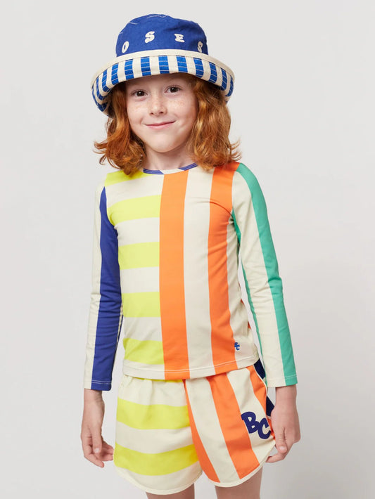 Bobo Choses Multicolor Stripes Swim Shirt