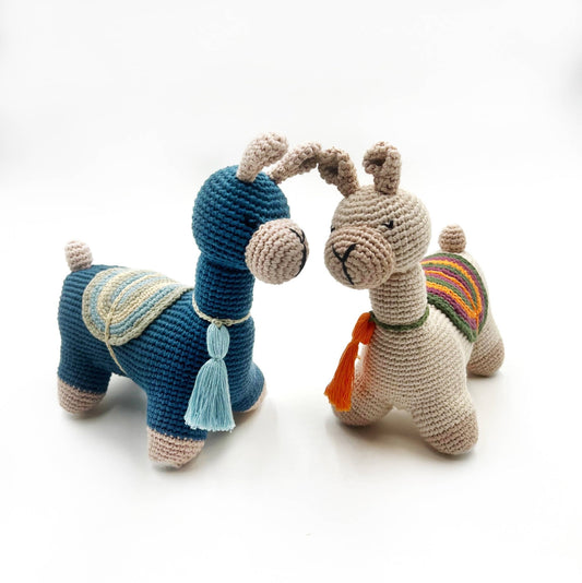 Pebble Plush Llama Organic Kids Toy
