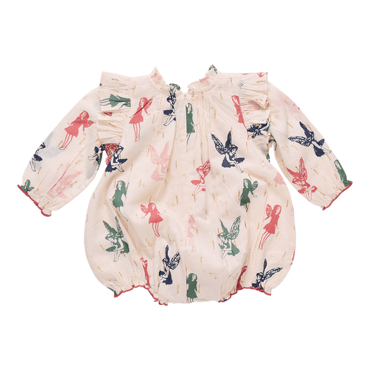Pink Chicken Pink Chicken | Baby Girls Harper Bubble | Woodland Fairies