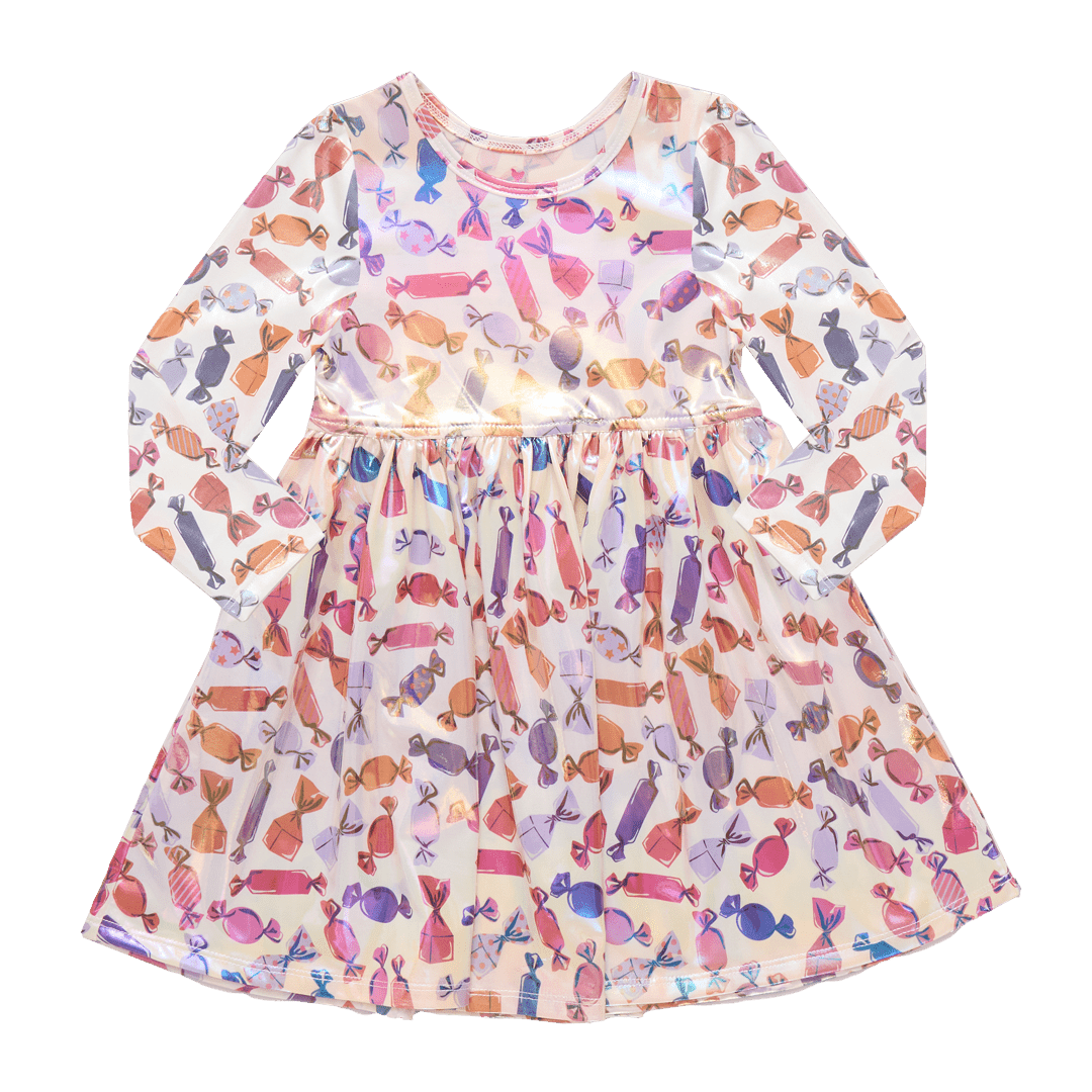 open lace back dress Pink Chicken | Girls Lame Steph Dress