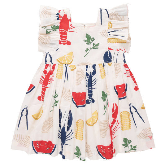 Pink Chicken Pink Chicken | Girls Elsie Dress | Clam Bake