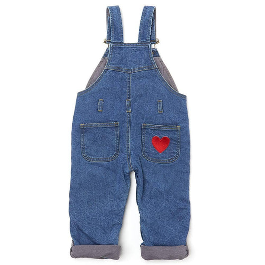 Dotty Dungarees Stonewash Denim LOVE Dungarees