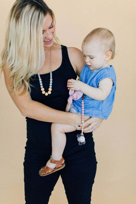 Chewable Charm The Landon - Grey Teething Necklace