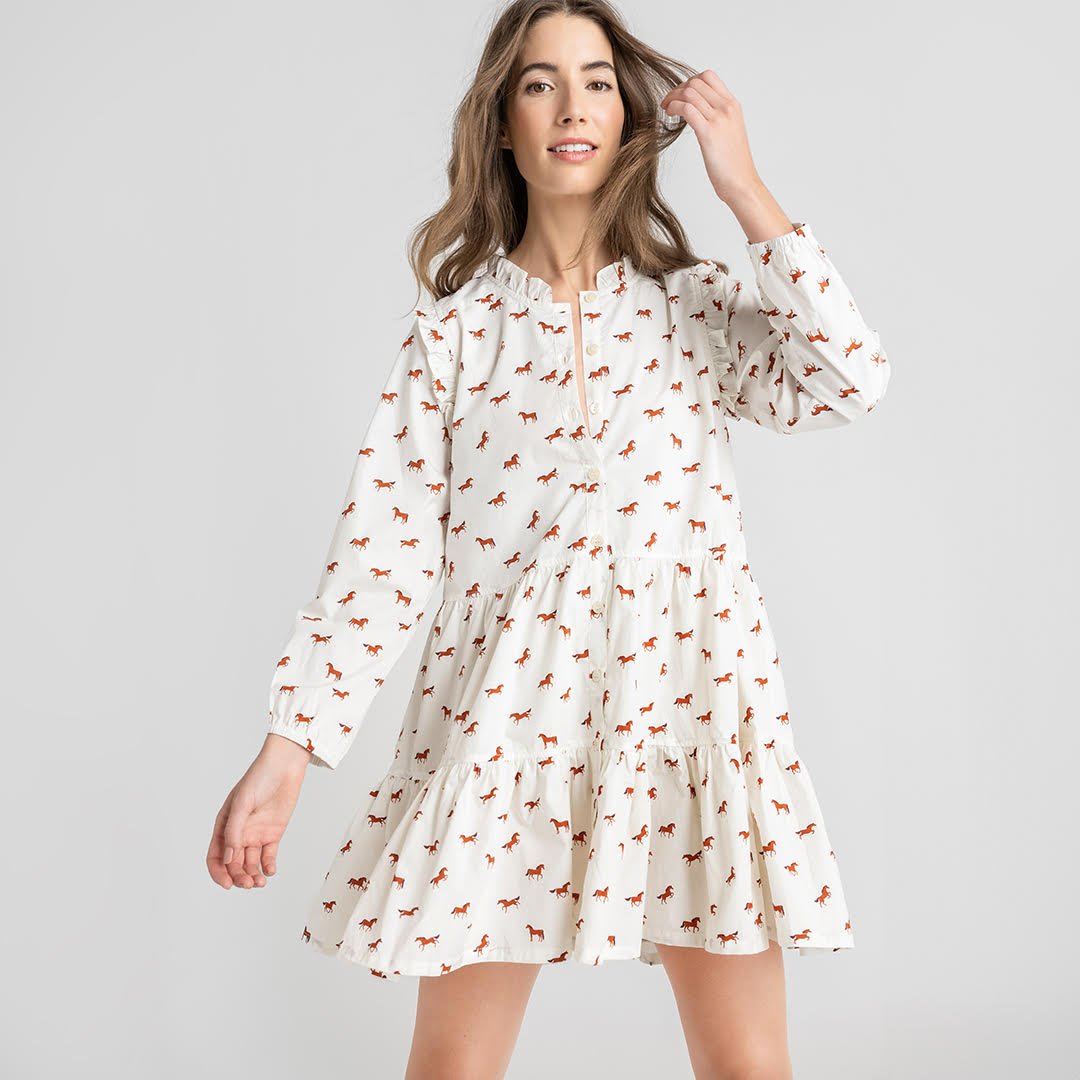 womens pink chicken dresses Pink Chicken Womens Sen Dress in Blue Tear Drop XS