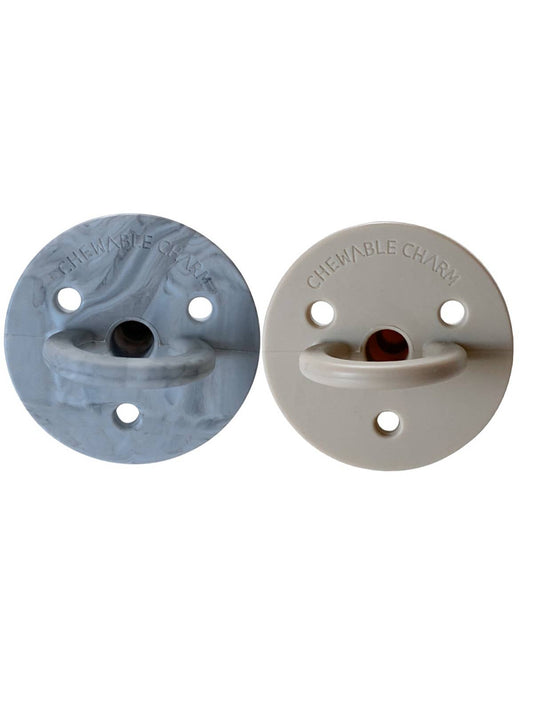 2 Pack Pacifier | Howlite + Oat: 3-12+ months - Chewable Charm