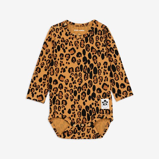 Basic Leopard Long Sleeve Bodysuit