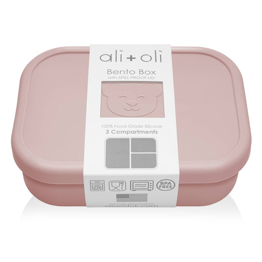 Ali+Oli Leakproof Silicone Bento Box (Rose) - Ali+Oli