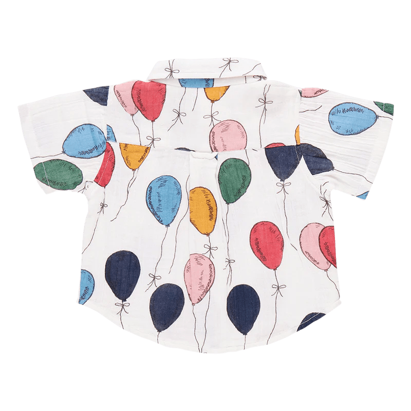 Baby Boys Jack Shirt - Balloon Bunches - Pink Chicken