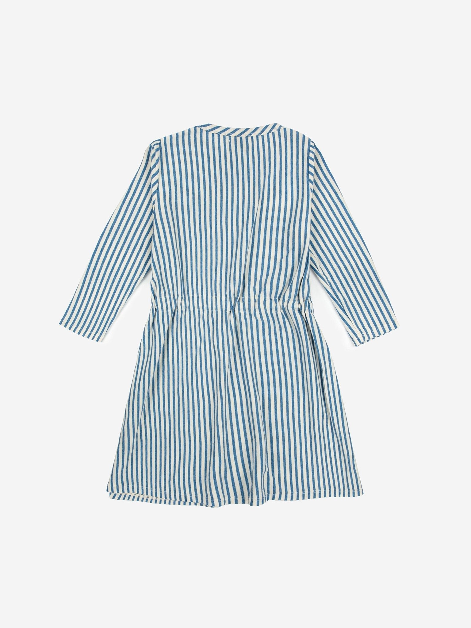 Blue Stripes Long Sleeve Dress - Bobo Choses