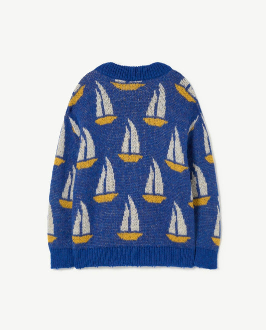 Bull Kids Sweater Blue - The Animals Observatory