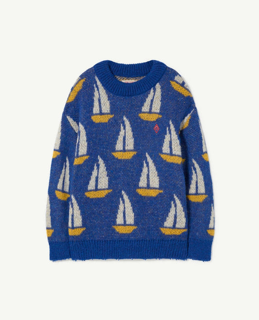 Bull Kids Sweater Blue - The Animals Observatory