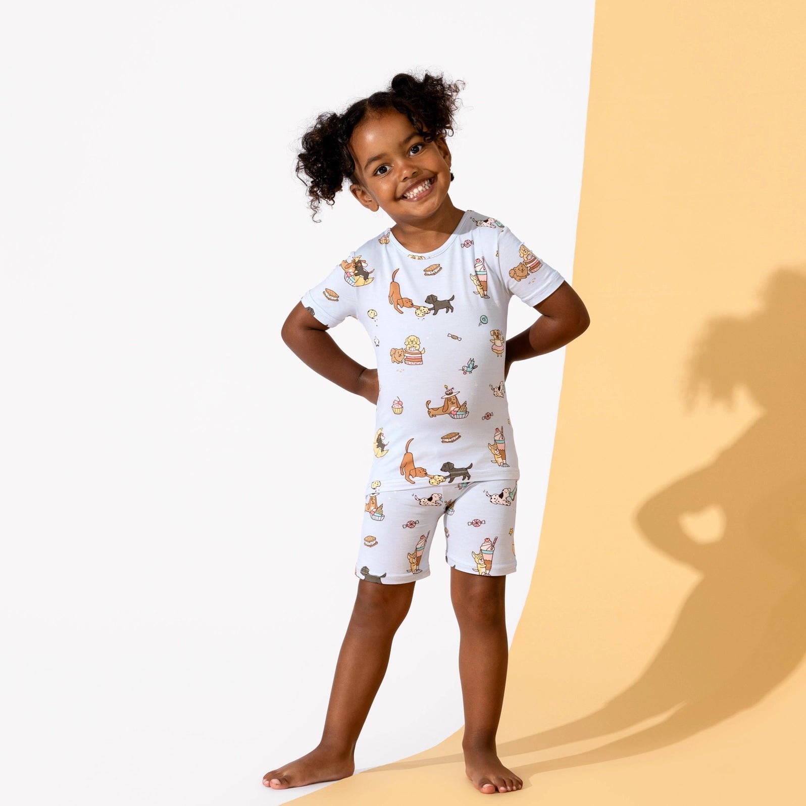 Dessert Dogs Kids Bamboo Short Set - Bellabu Bear