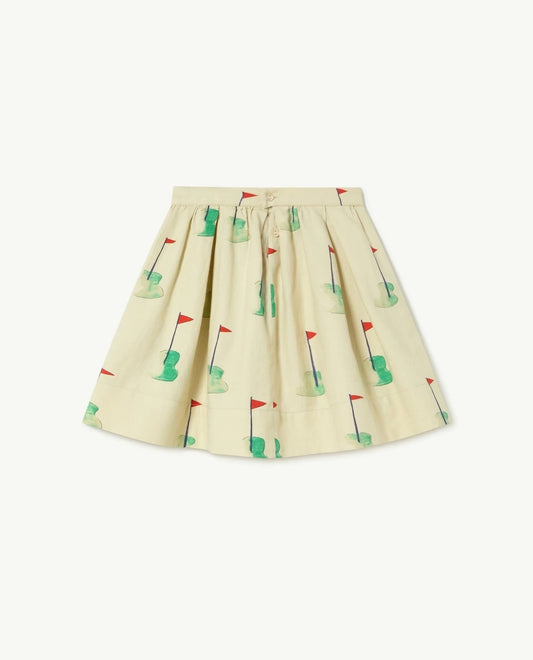 Ecru Salamander Golf Skirt