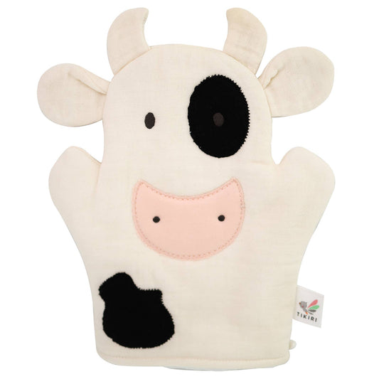 Farm Bath Mitt - Cow