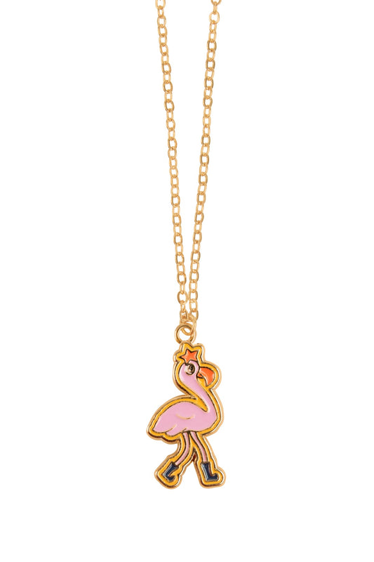 Flamingo Necklace - Tiny Cottons