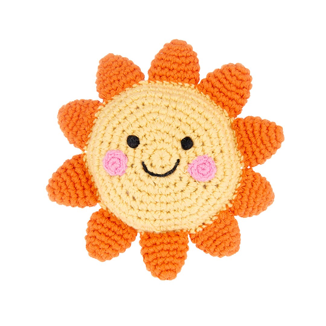 Pebble Friendly Weather Toy - Sun Rattle