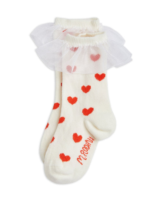 Hearts Frill Socks - Mini Rodini