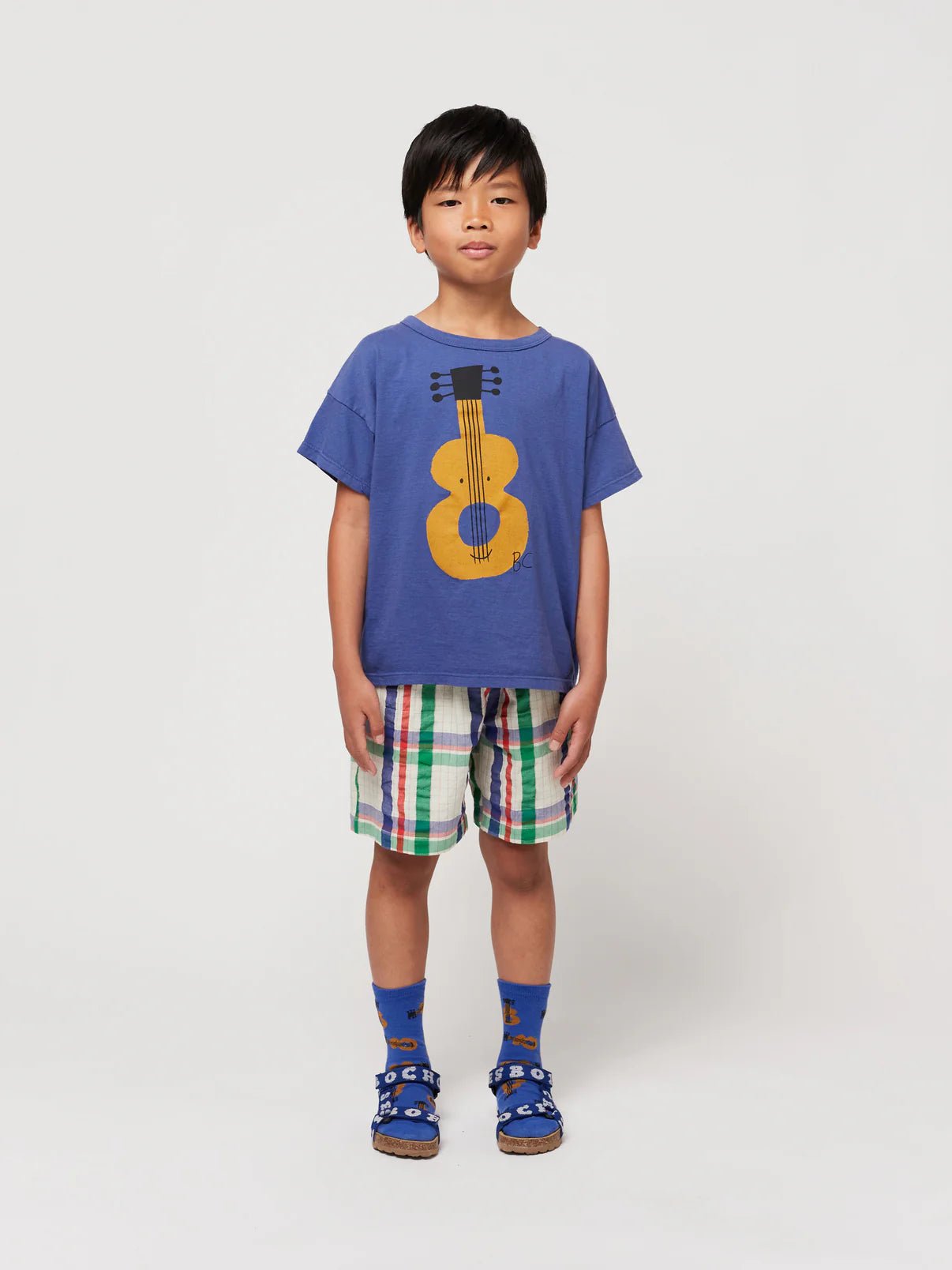 Madras Checks Woven Bermuda Shorts - Bobo Choses