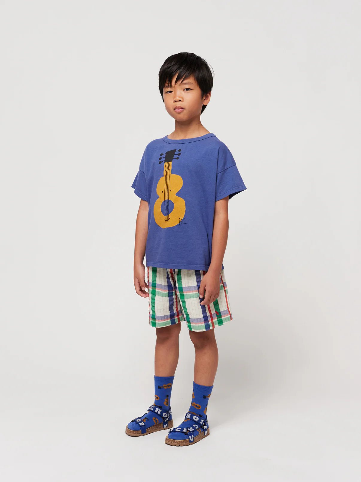 Madras Checks Woven Bermuda Shorts - Bobo Choses