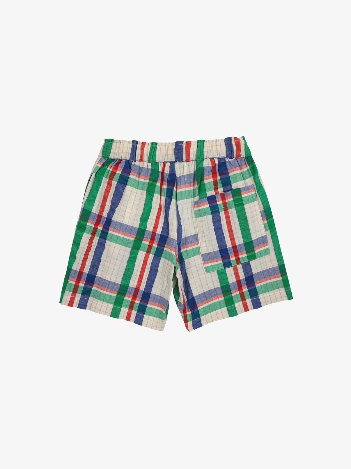 Madras Checks Woven Bermuda Shorts - Bobo Choses