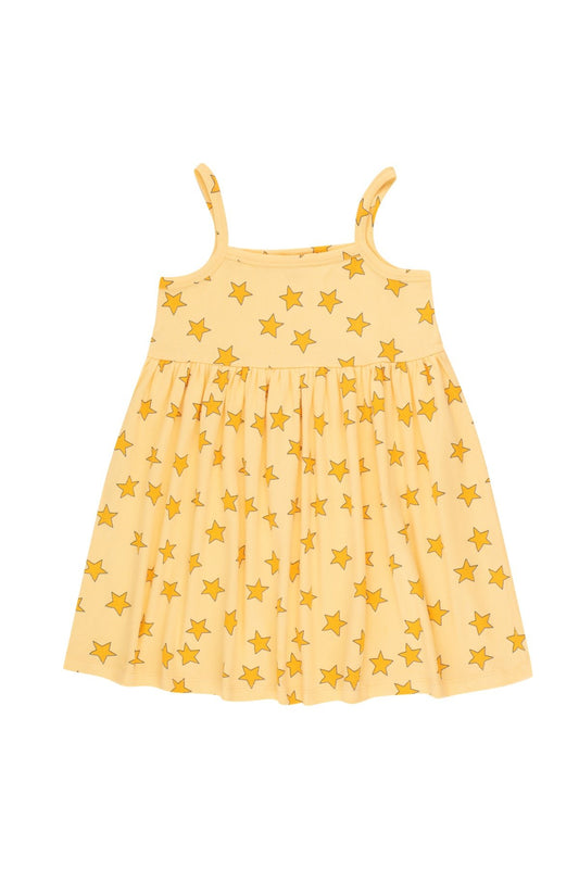 Mellow Yellow Stars Dress - Tiny Cottons