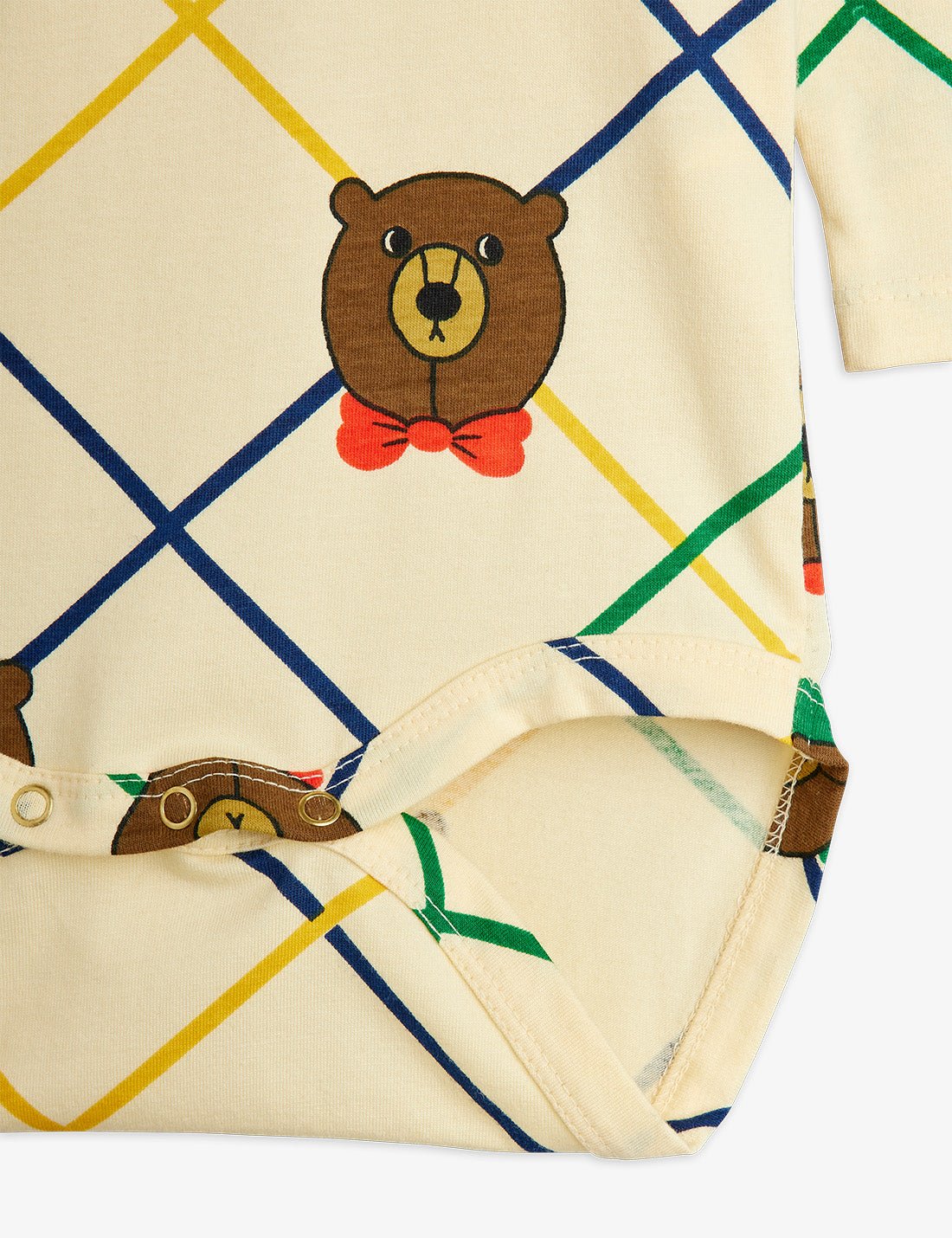Mini Rodini | Bear Check AOP Bodysuit
