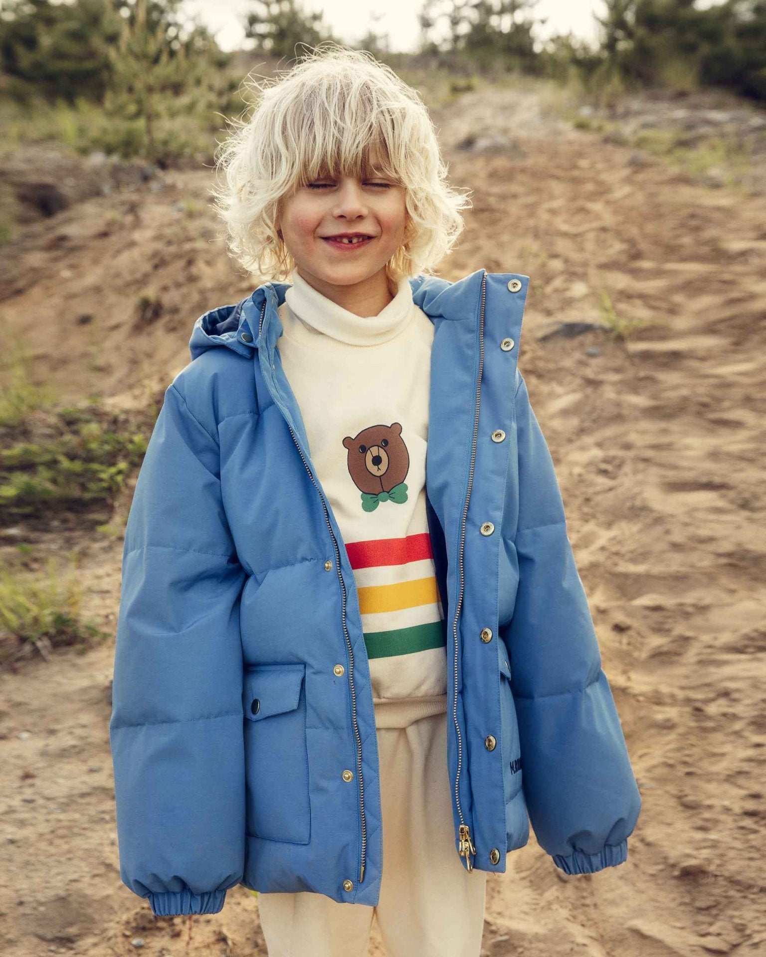 Mini Rodini | Bear Stripe Sweatshirt