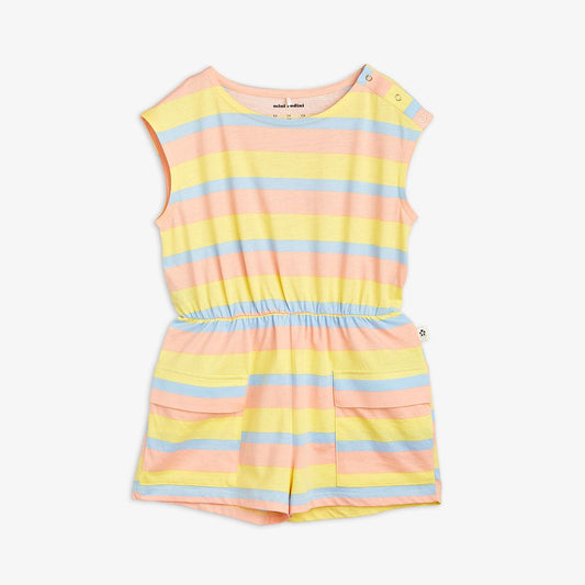 Pastel Stripe Summersuit - Mini Rodini