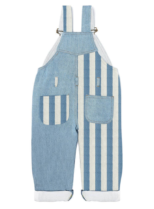 Patchwork Denim Dungarees