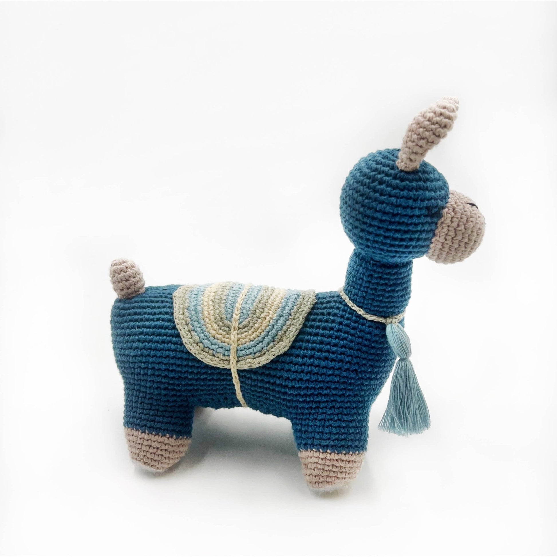 Pebble Plush Llama Organic Kids Toy