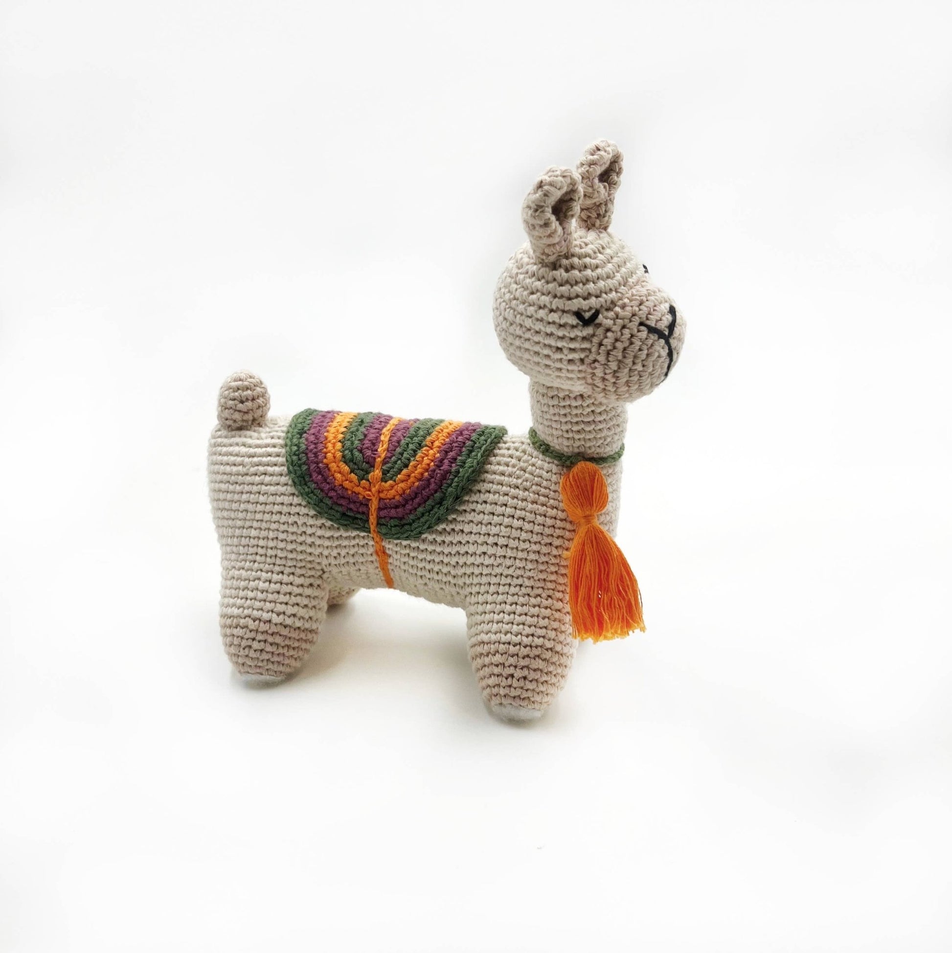 Pebble Plush Llama Organic Kids Toy