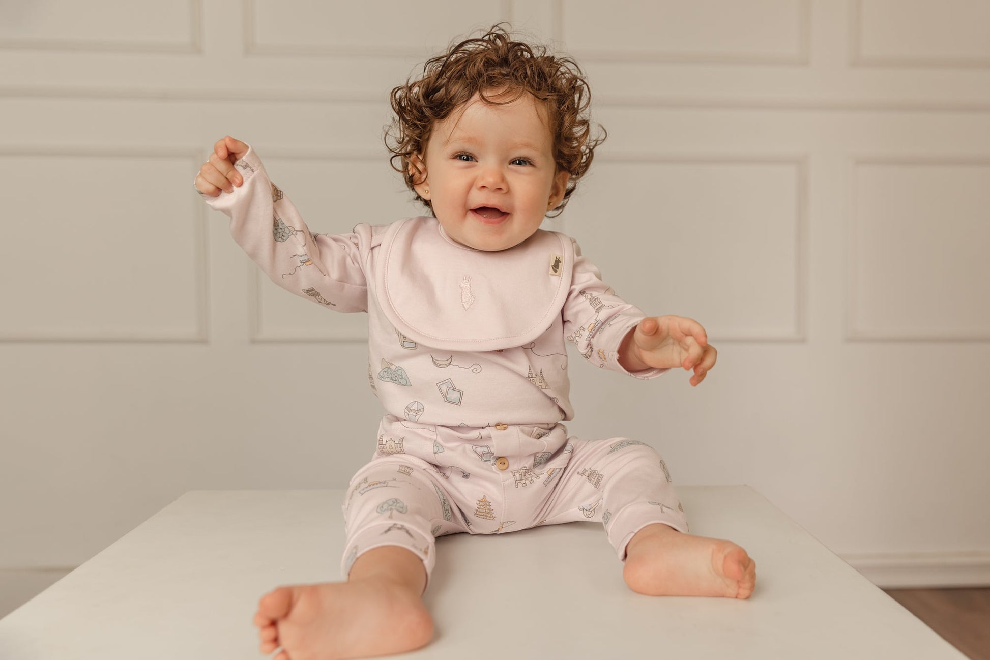 Pima Lima Pima Lima | 2 - way Zip Footie | Travel Lavender