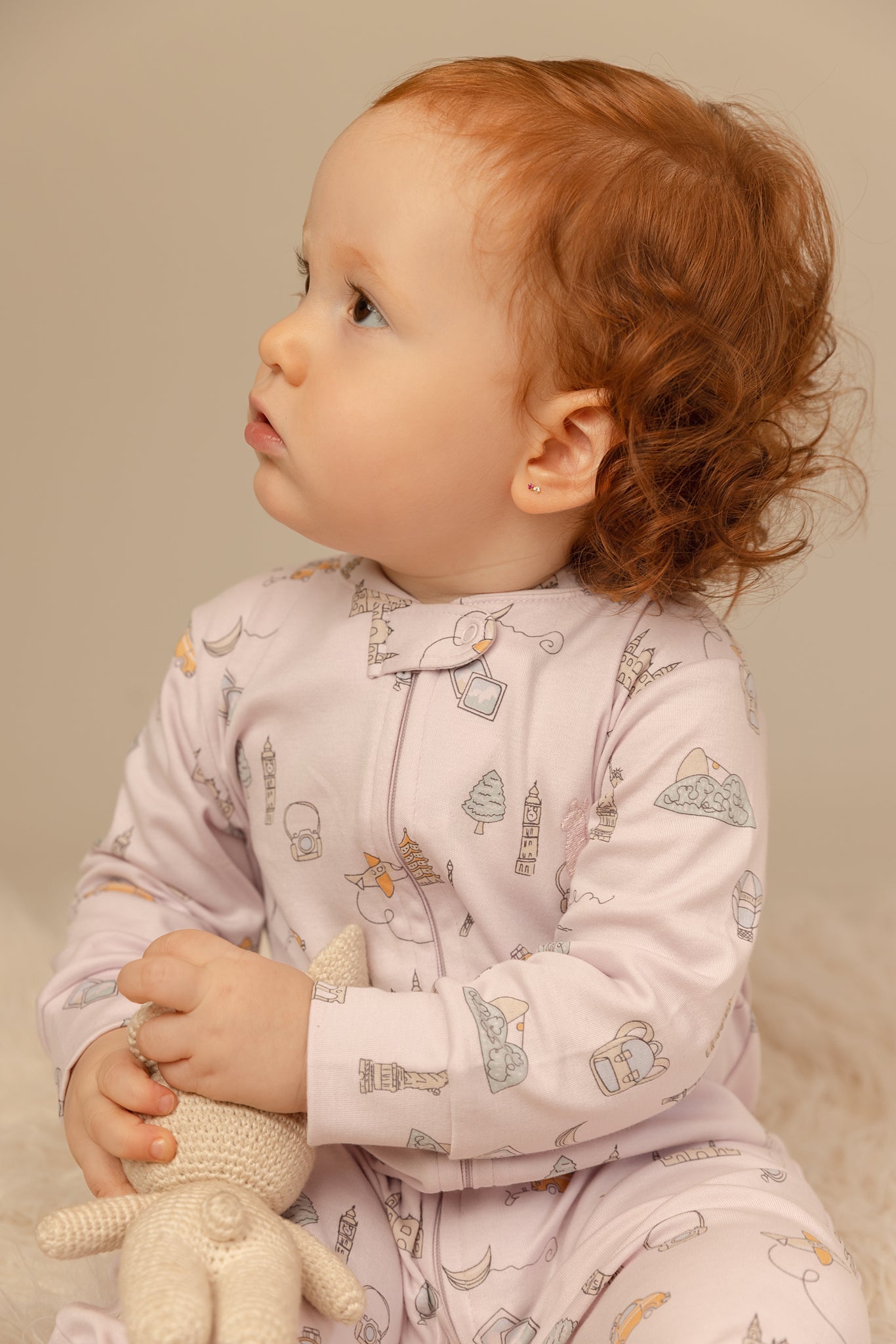 Pima Lima Pima Lima | 2 - way Zip Footie | Travel Lavender