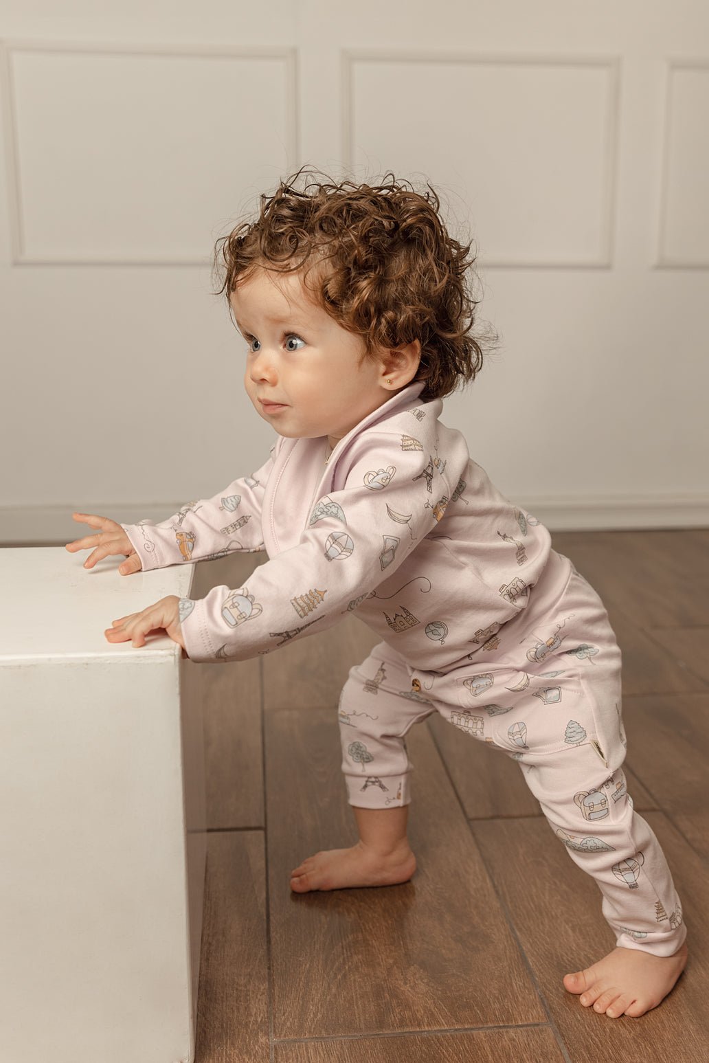 Pima Lima Pima Lima | 2 - way Zip Footie | Travel Lavender