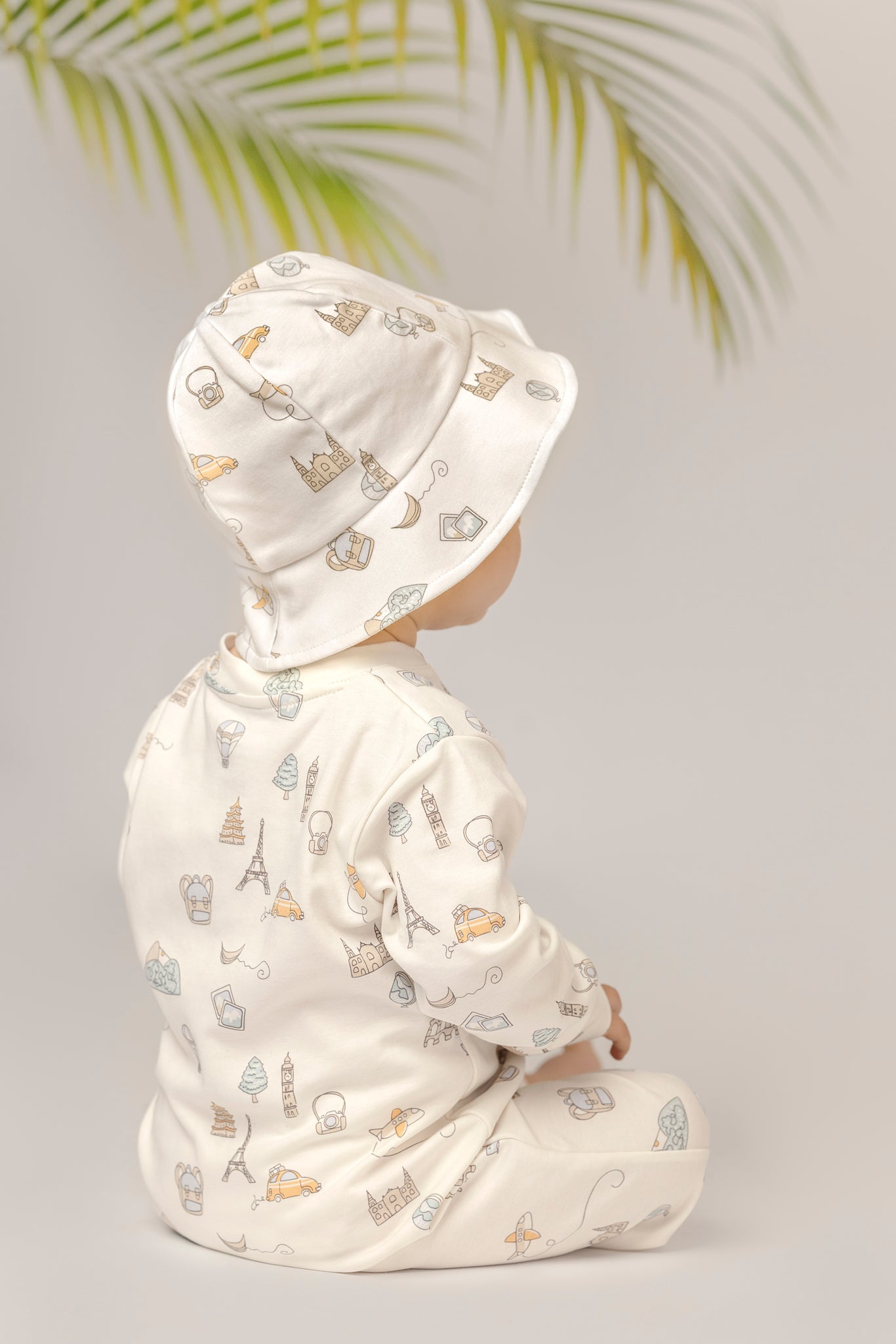 Pima Lima Pima Lima | 2 - way Zip Footie | Travel White