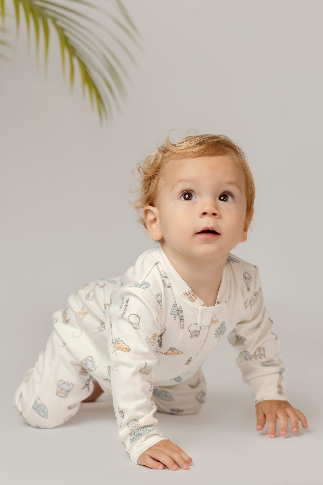 Pima Lima Pima Lima | 2 - way Zip Footie | Travel White