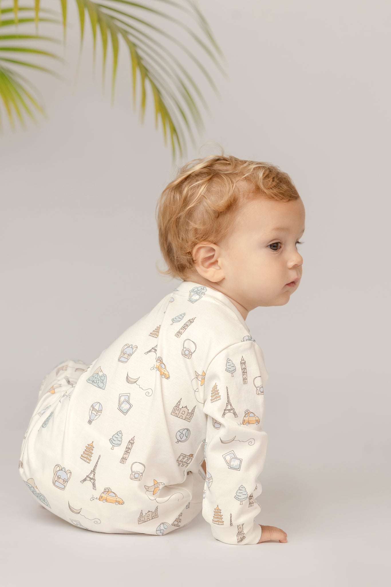 Pima Lima Pima Lima | 2 - way Zip Footie | Travel White