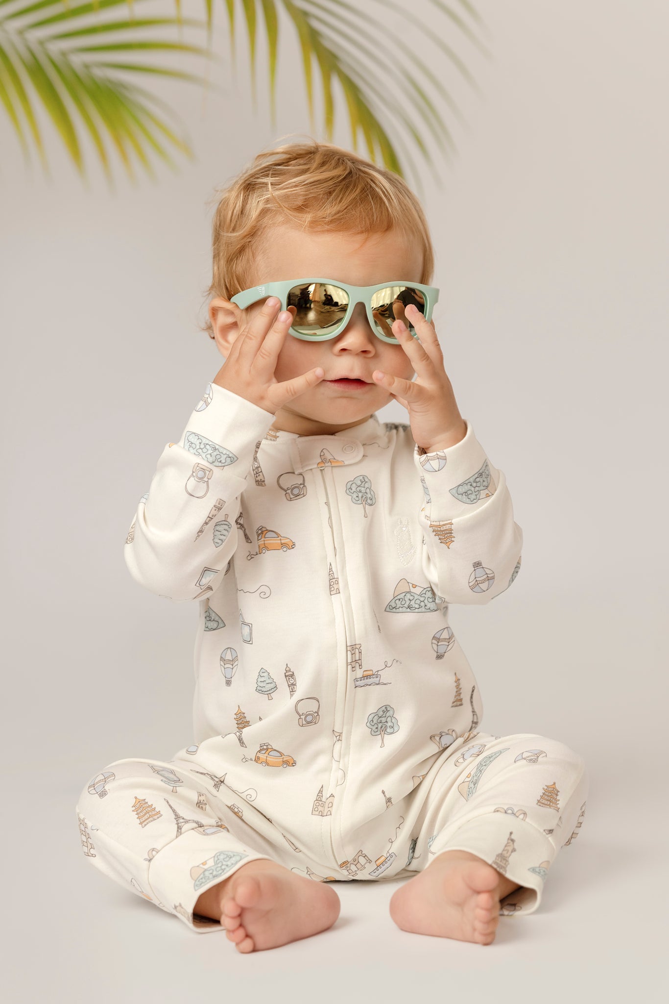 Pima Lima Pima Lima | 2 - way Zip Footie | Travel White