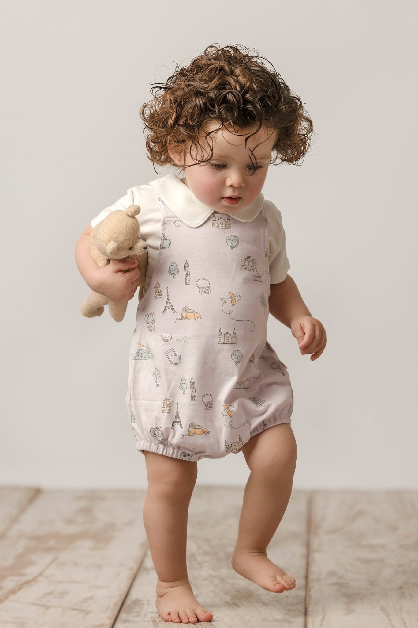 Pima Lima Pima Lima | Bubble Romper | Travel Lavender