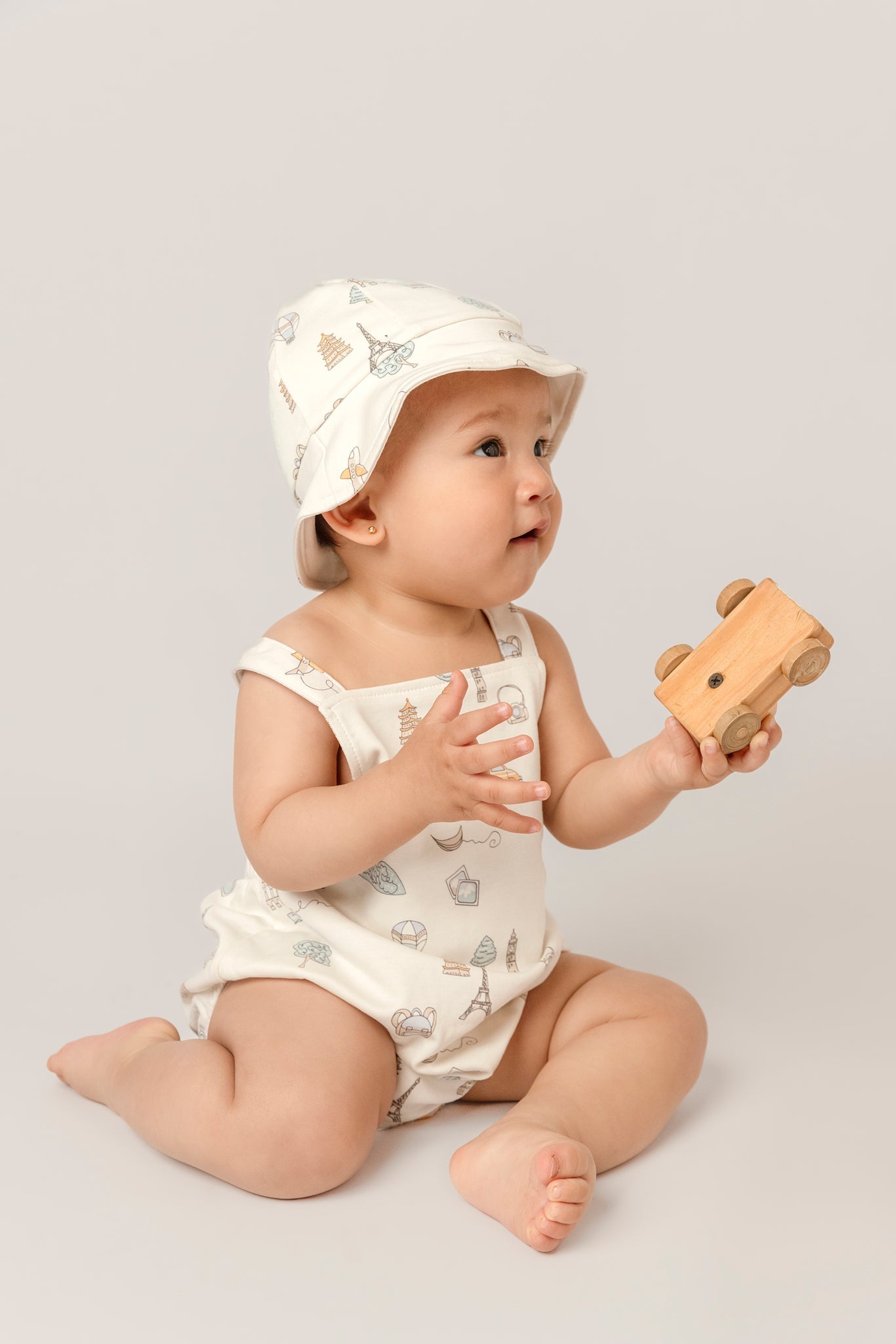 Pima Lima Pima Lima | Bubble Romper | Travel White