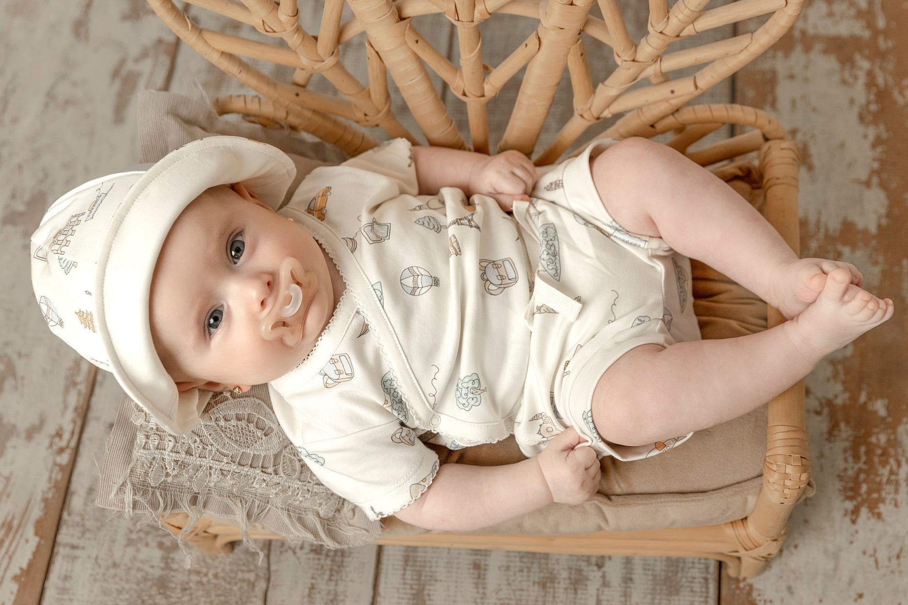 Pima Lima Pima Lima | Kimono Bodysuit | Travel White