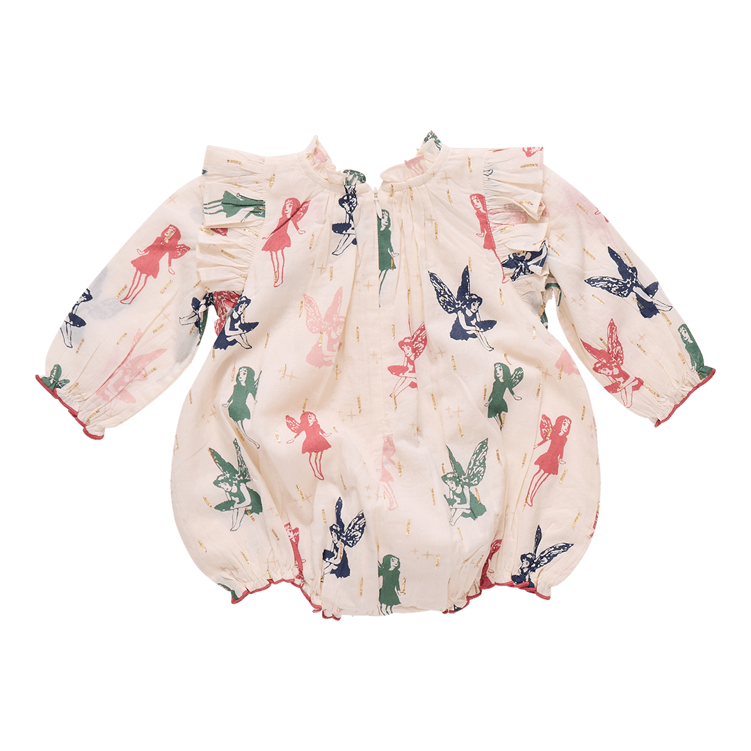 Pink Chicken Pink Chicken | Baby Girls Harper Bubble | Woodland Fairies